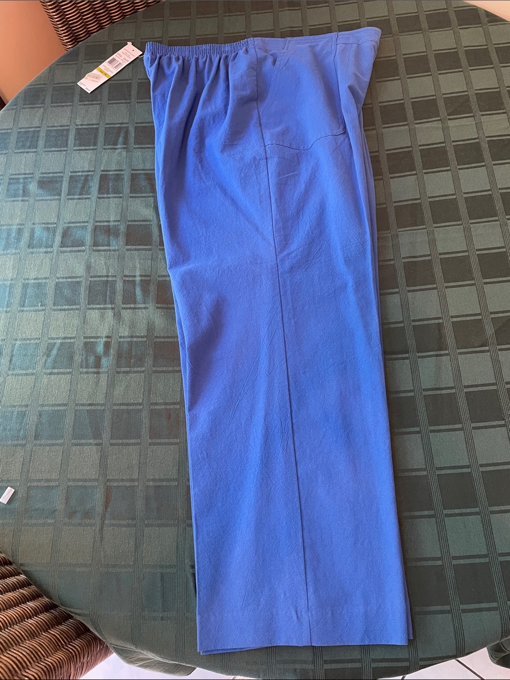 Alfred Dunner Royal Blue Elastic-Waist Dress Pants
